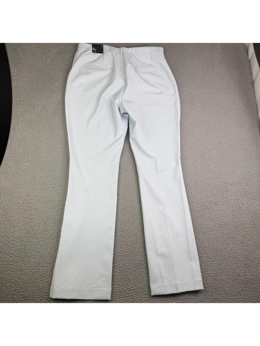 Express Boot High Rise Supersoft Twill Dress Pants Women's Sz L 34x34 Baby Blue